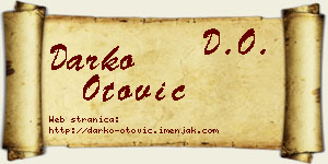 Darko Otović vizit kartica